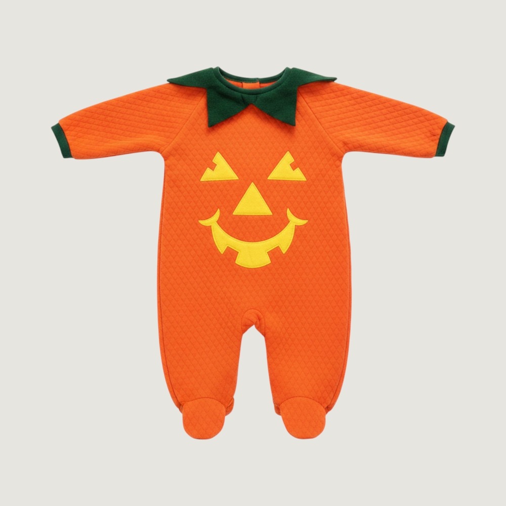 Vintage 1994 BabyGro Pumpkin Halloween Costume Infant USA Made 90s 12–18 Months